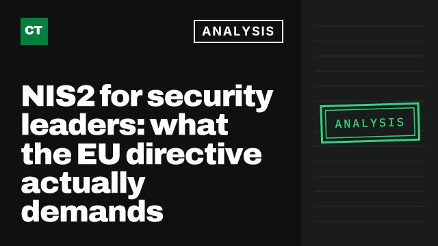 CISO Tribune analysis card: NIS2 for security leaders: what the EU directive actually demands
