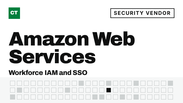 CISO Tribune company record: Amazon Web Services, security vendor (Workforce IAM and SSO)