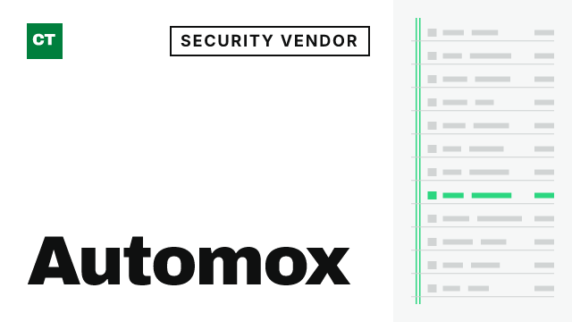 CISO Tribune company record: Automox, security vendor (Endpoint management and application control)