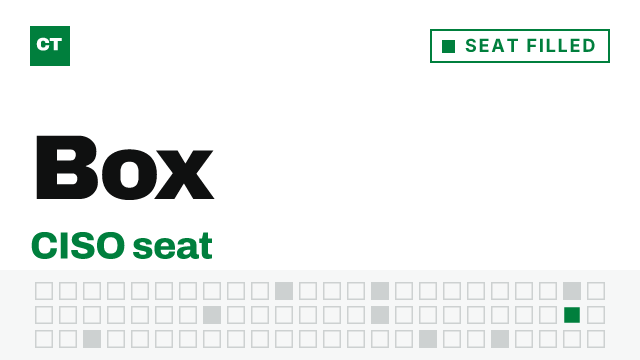 CISO Tribune company record: Box, seat filled, verified October 20, 2026
