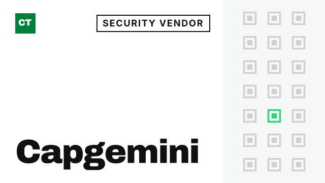 CISO Tribune company record: Capgemini, security vendor (Security consulting and advisory)