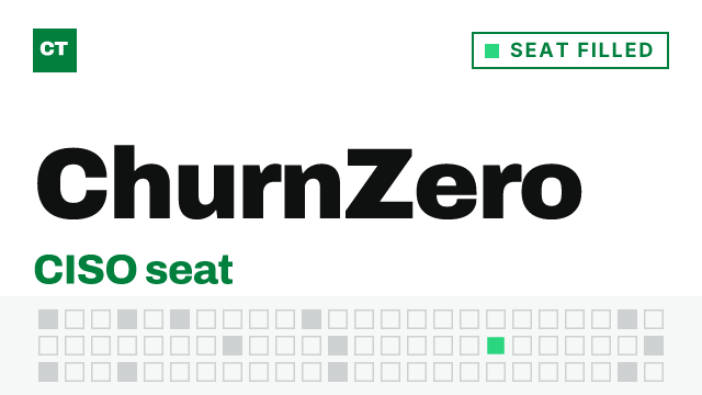 CISO Tribune company record: ChurnZero, seat filled, since June 2026