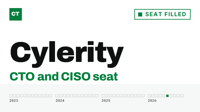 CISO Tribune company record: Cylerity, seat filled, since June 2026