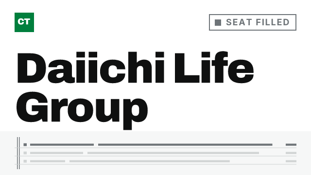 CISO Tribune company record: Daiichi Life Group, seat filled, since October 7, 2026