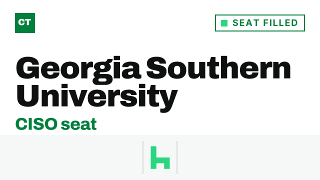 CISO Tribune company record: Georgia Southern University, seat filled, since June 2026