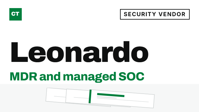 CISO Tribune company record: Leonardo, security vendor (MDR and managed SOC)