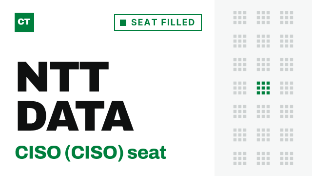 CISO Tribune company record: NTT DATA, seat filled, verified October 14, 2026
