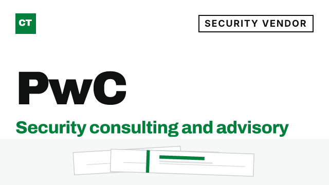 CISO Tribune company record: PwC, security vendor (Security consulting and advisory)