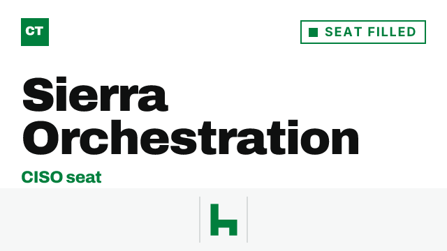 CISO Tribune company record: Sierra Orchestration, seat filled, since July 2026