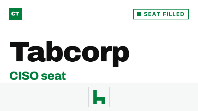 CISO Tribune company record: Tabcorp, seat filled, since week of September 4, 2026