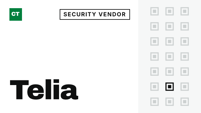 CISO Tribune company record: Telia, security vendor (Managed security service providers)