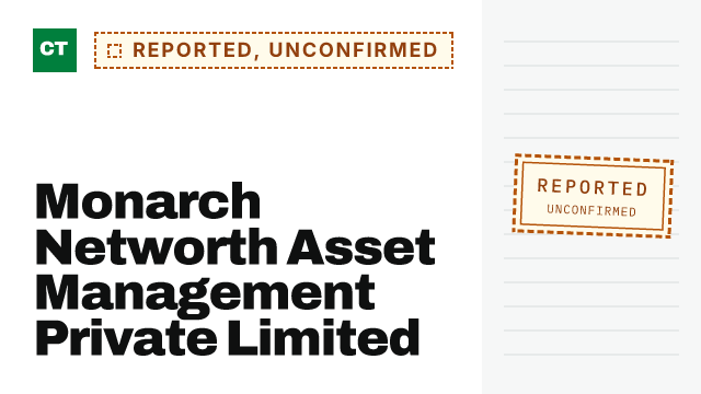 CISO Tribune record card: Monarch Networth Asset Management Private Limited CTO and CISO, reported and not yet confirmed