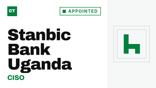 CISO Tribune record card: Stanbic Bank Uganda appoints CISO
