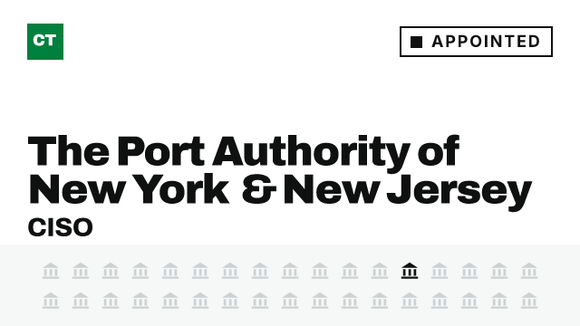 CISO Tribune record card: The Port Authority of New York & New Jersey appoints CISO
