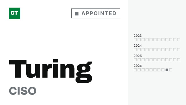 CISO Tribune record card: Turing appoints CISO
