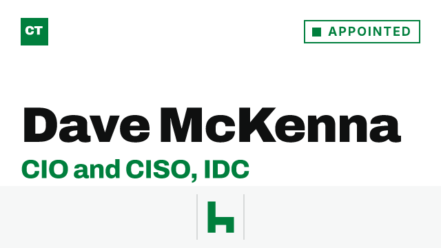 CISO Tribune executive record: Dave McKenna, CIO and CISO at IDC