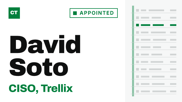 CISO Tribune executive record: David Soto, CISO at Trellix