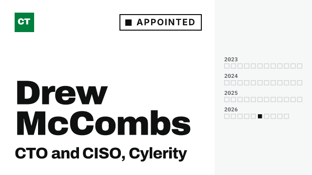 CISO Tribune executive record: Drew McCombs, CTO and CISO at Cylerity