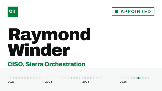 CISO Tribune executive record: Raymond Winder, CISO at Sierra Orchestration
